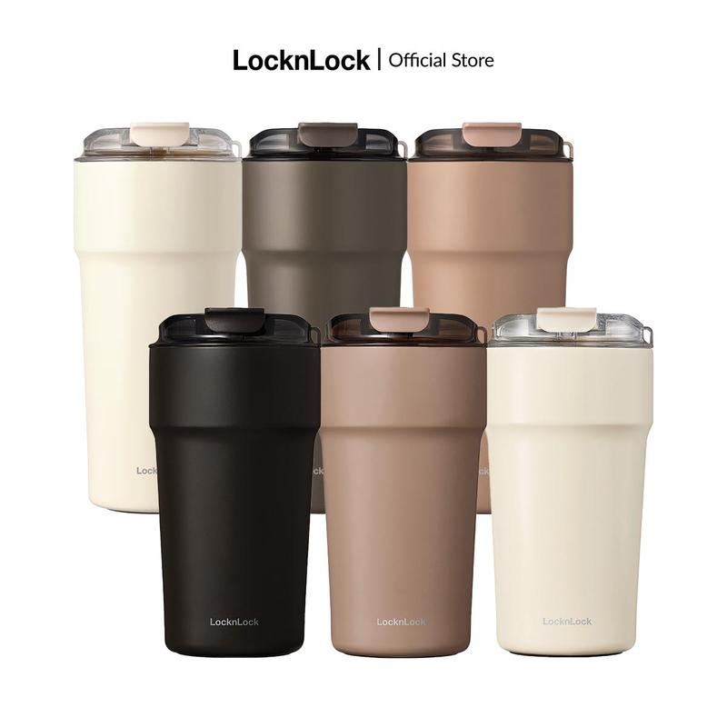Bình giữ nhiệt LocknLock Metro Cafe Tumbler bằng thép không gỉ 304 phủ sứ; 2 size LHC4357 - 500ml; LHC4359 - 650ml