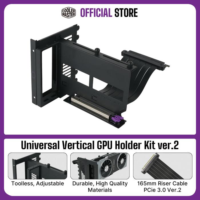 Gambar Cooler Master Universal Vertical GPU Holder Kit ver.2 dari Cooler Master Official Kota Administrasi Jakarta Utara Tokopedia