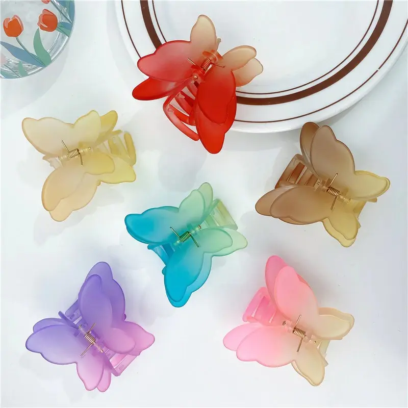Jepitan Rambut Cakar Doff Model Kupu-Kupu Double Wings / Jepitan Jedai Salon Kupu Kupu / Butterfly Hairclaw 1