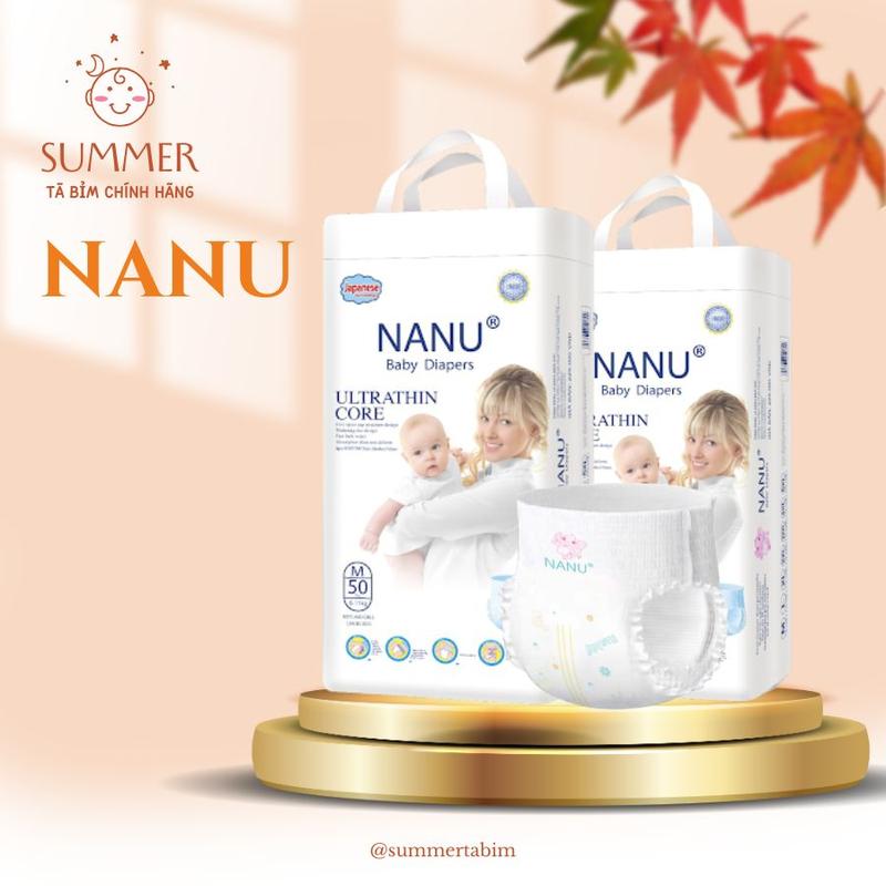 [NANU] Tã Bỉm Quần 50 Miếng Siêu Mỏng Thấm Hút Tốt Mềm Mại Size BIGSIZE Công Nghệ Nhật Bản Chống Thấm Ngược Màng Thoáng Khí