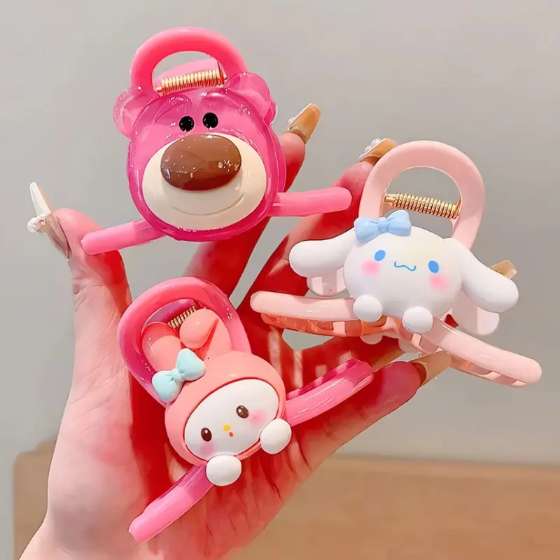 Jepit Rambut Karakter Sanrio Untuk Anak Perempuan / Hairpin Aksesoris Rambut Lucu / Jepit Rambut Lotso / Jepit Rambut Sanrio Fashion 2