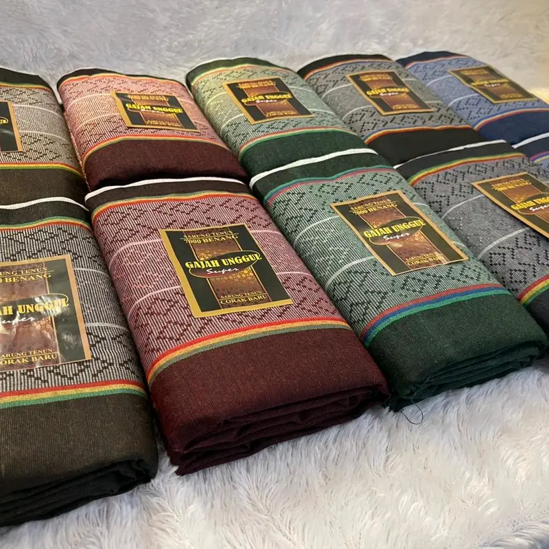 grosir sarung tenun - isi 10 pcs sarung tenun dobby sabuk premium pria dewasa sarung pria dewasa sarung Grosir Sarung Muslim Katun Motif 4