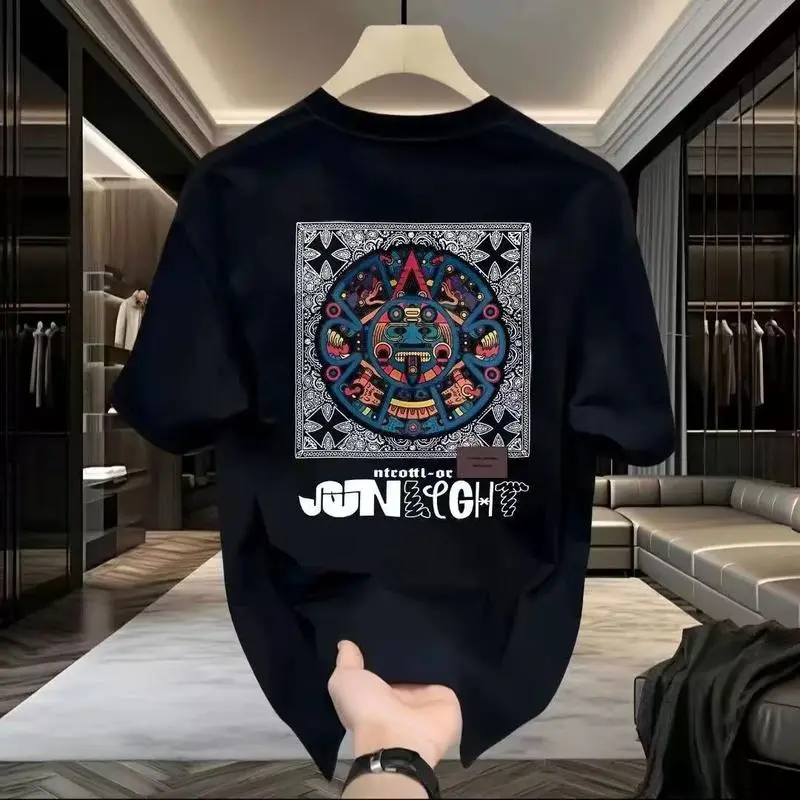 Comfortable Round Neck Cotton T-shirt for Men and Women with Trendy Prints Perfect for Hot Summer Days