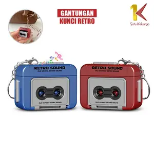 [COD] SK C1326 Gantungan Kunci Rekaman Suara Retro Mini Voice Recorder