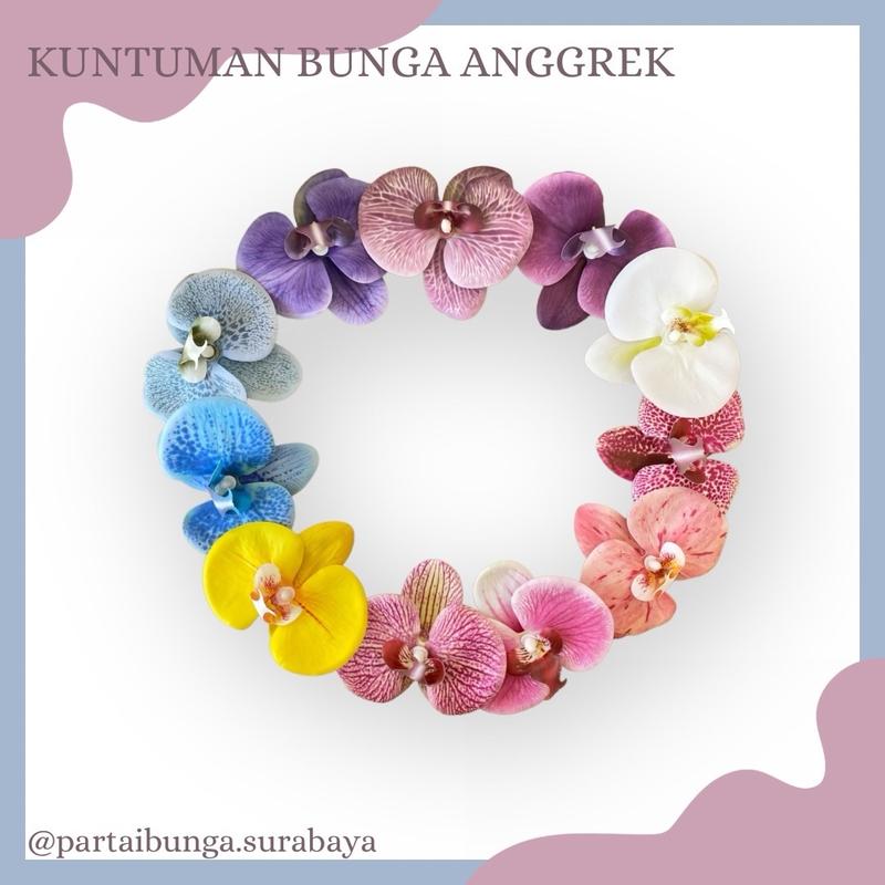 BUNGA ANGGREK KUNTUMAN LATEX/KUNTUMAN BUNGA ANGGREK LATEX PREMIUM/KUNTUMAN ANGGREK ARTIFICIAL DEKORASI 3