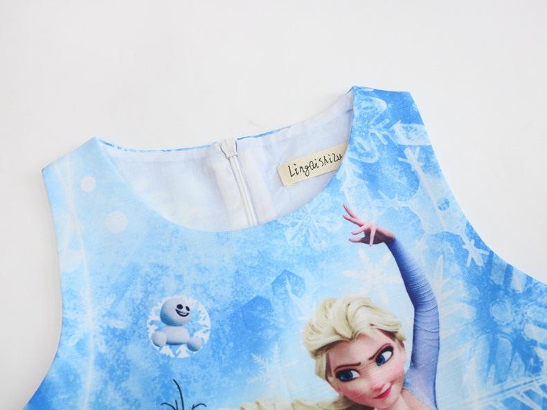 Product Introduction of Kids Cartoon Mouse Dress Casual Sleeveless Outfits for 3-8 Years 4