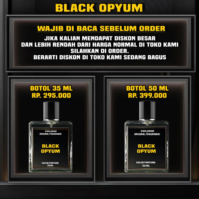 PARFUME BLACK OPYUM EXCLUSIVE - ( KETAHANAN 24 JAM ) Perfume Wangi 2