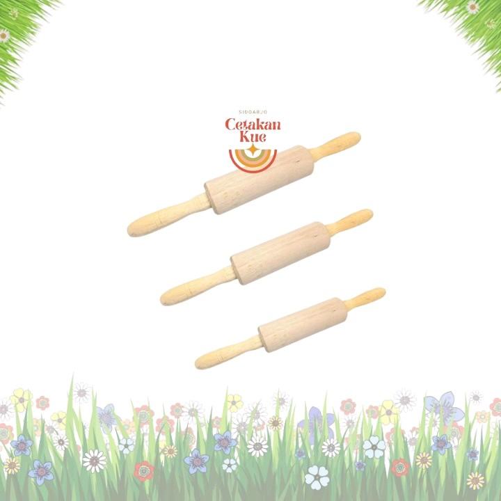 ROLLING PIN KAYU PEGANGAN/PENGGILING ADONAN KUE PUTAR DAN TIDAK PUTAR KUALITAS TERBAIK HARGA TERJANGKAU 1