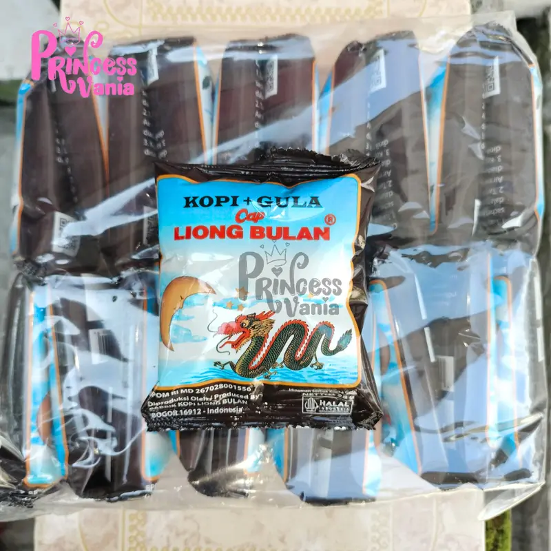KOPI LIONG BULAN 1 PACK PLUS GULA KHAS BOGOR TANPA PENGAWET 28GRAM Coffee Susu 1