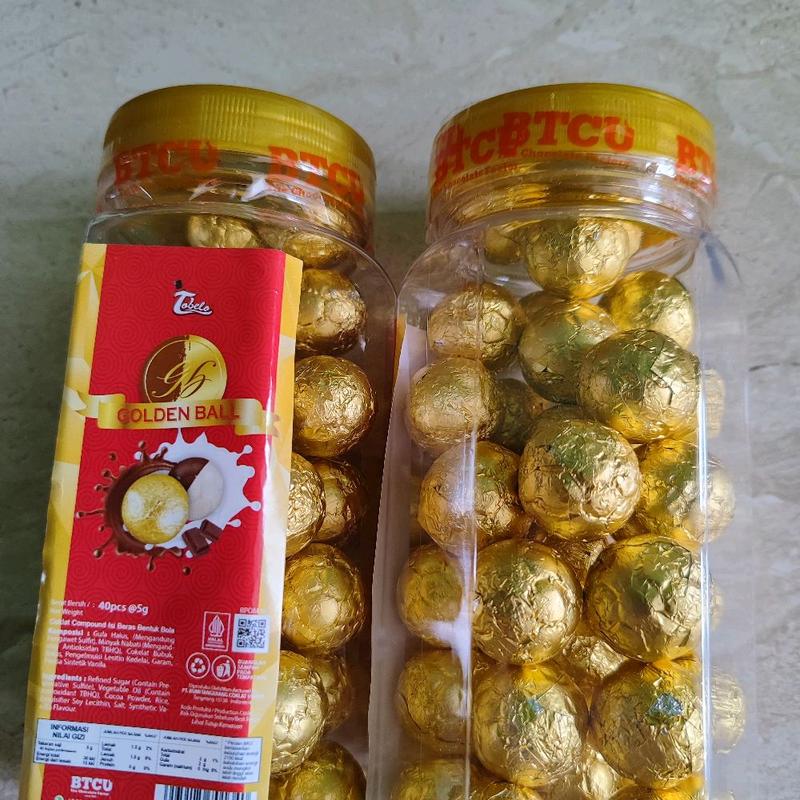Biskuit Snack Golden Ball Makanan Cemilan Cookies - Toples, Food 2