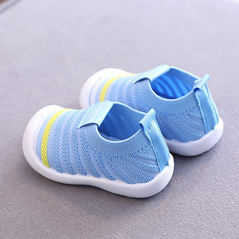 Product Introduction of Spring Summer Baby Socks Shoes Breathable Soft Infant Toddler Knitting Shoes Anti-Slip Kids Boys Girls Flats 32