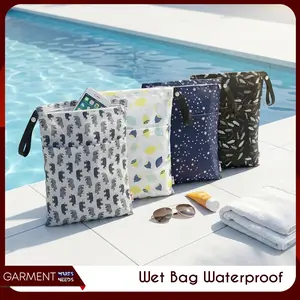 Wet Bag Waterproof Tas Baju Basah Renang Diaper Organizer Pouch Anti Air Perlengkapan Olahraga Serbaguna