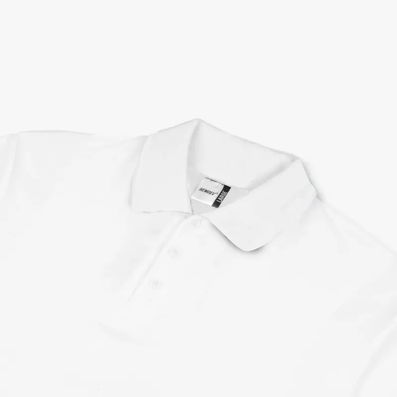 Hemdev Polo Shirt Binding Basic White 2