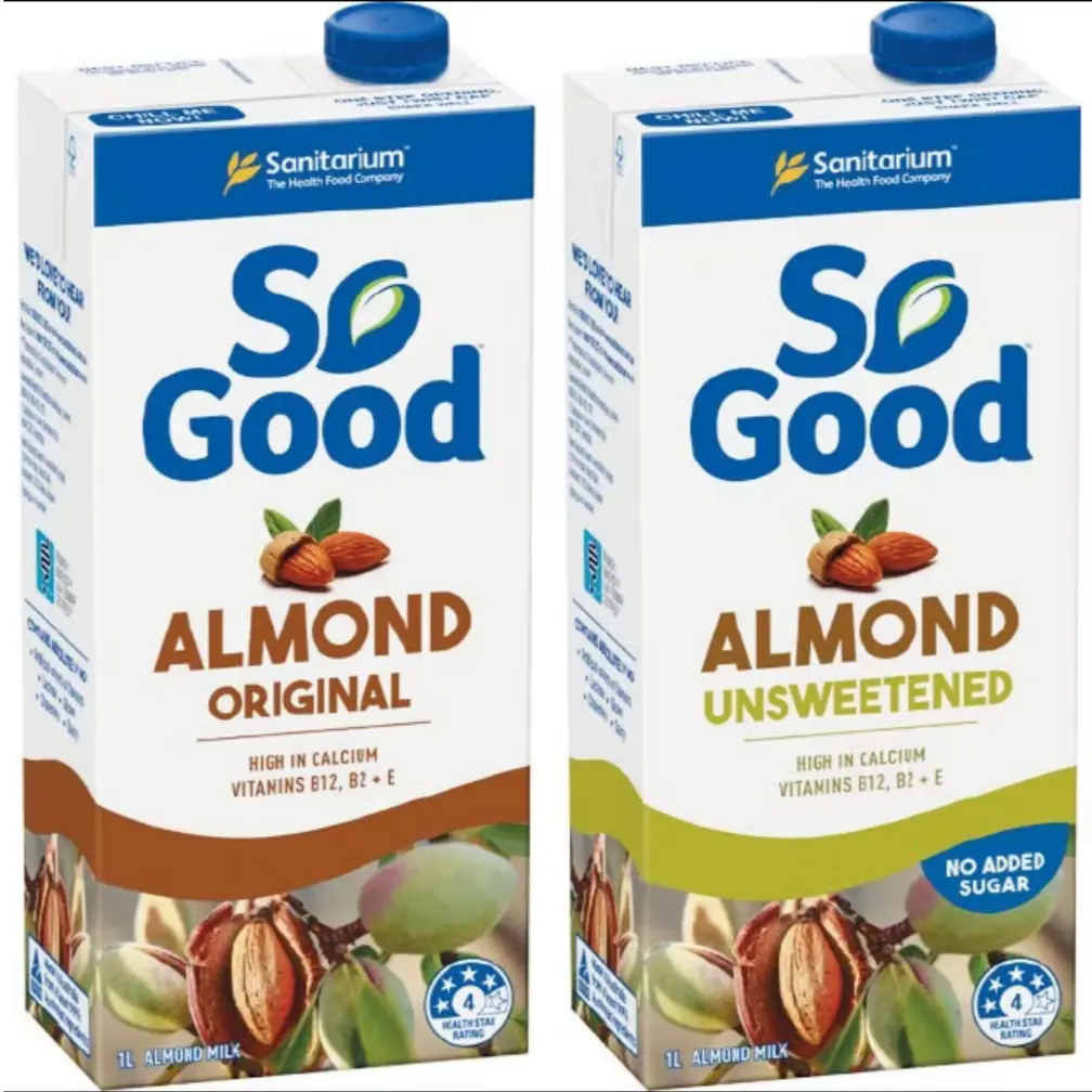 ( Ready Stock ) So Good Almond Milk Series Original Unsweetened Oat Milk Series Unsweetened 1 Litre Creamy Dairy