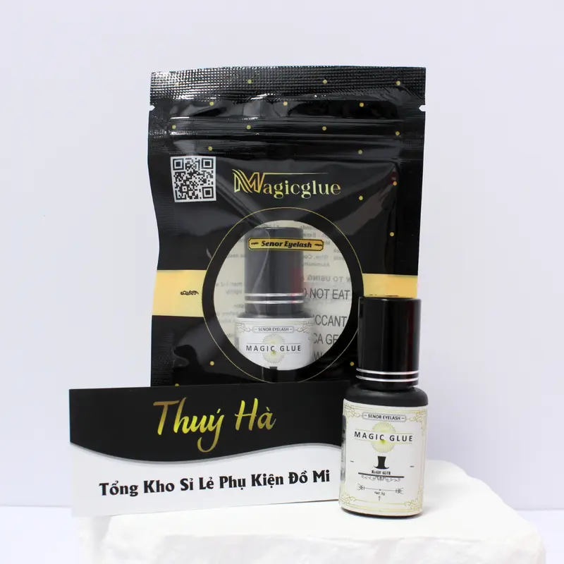 Keo Nối Mi MAGIC GLUE (Chính hãng), Siêu Bền-Ít Cay, Set 2 Chai (3ml/1 chai) - Dụng Cụ Nối Mi Thúy Hà Mỹ Phẩm Cosmetic 7
