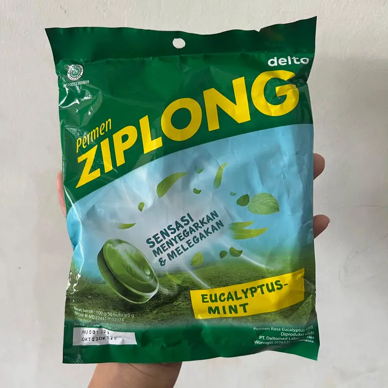 Permen Ziplong 1 Bag Isi 50 - Permen Pereda Tenggorokan Candy Mint Organik Food Manis 2