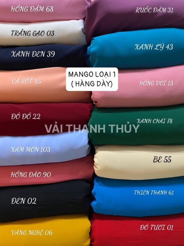  LỤA MANGO  LOẠI 1- HÀNG DÀY - VẢI MAY ÁO DÀI - DÒNG VẢI CAO CẤP 
