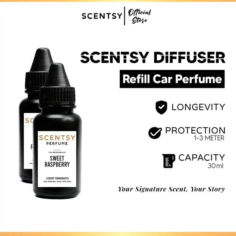 SCENTSY Refill Parfum Mobil 30 ml - Parfum Mobil Pengharum Anti Mual Pewangi Ruangan Kantor Toilet Kamar tidur Lemari 4