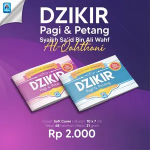 Dzikir Pagi Petang Buku Saku A7 Mini Murah Syaikh Al Qahtani Sesuai Quran Sunnah Pustaka Arafah Asli Ori Al Matsurat