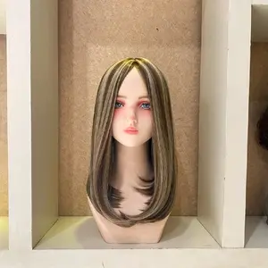 Full Wig Half Lace Chelsy Medium Hair Panjang 50 CM Dengan Synthetic Fiber Impor Premium