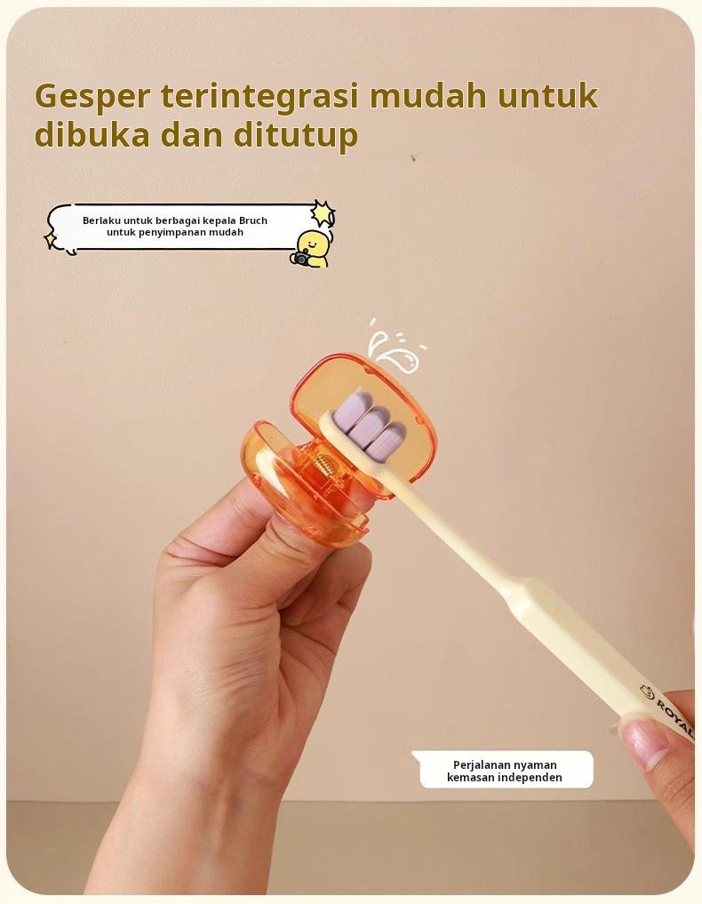 [Beli 1 Gratis 1]Pelindung Sikat Gigi, Klip Penyimpanan Kepala Sikat Gigi Portabel Anti Debu untuk Perjalanan, Klip Pelindung Kepala Sikat Gigi Elektrik Mewah