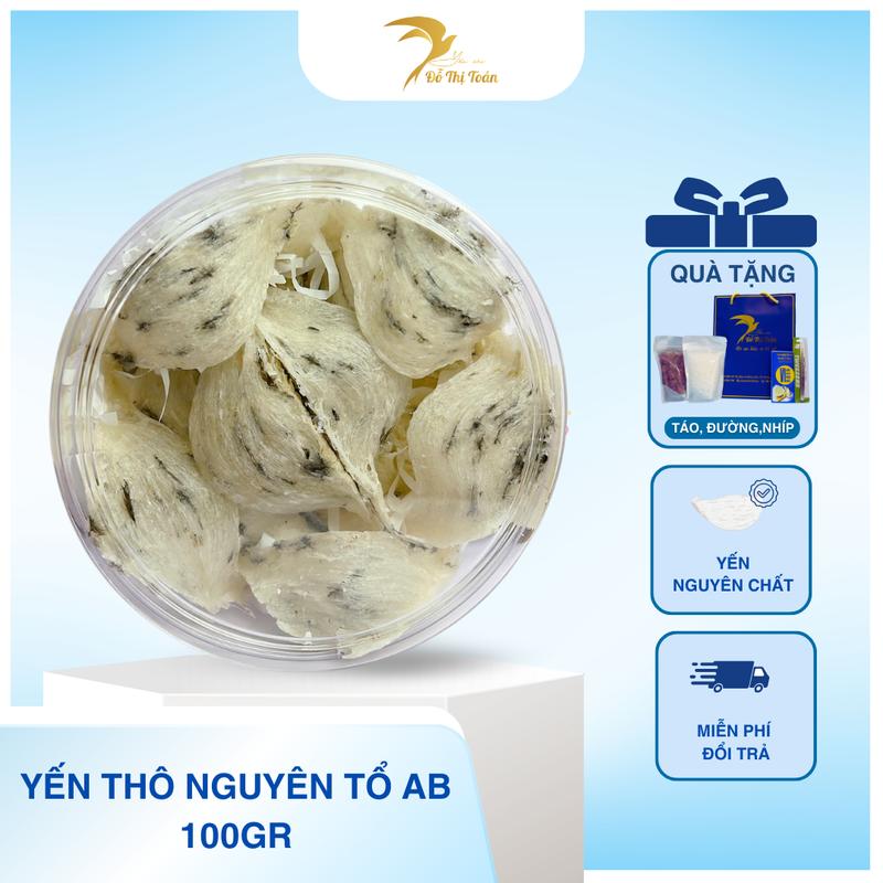   KHO DTT  Tổ yến thô nguyên tổ AB ít lông  Tặng nhíp Táo Đỏ Đường Phèn  - Yến sào Đỗ Thị Toán 