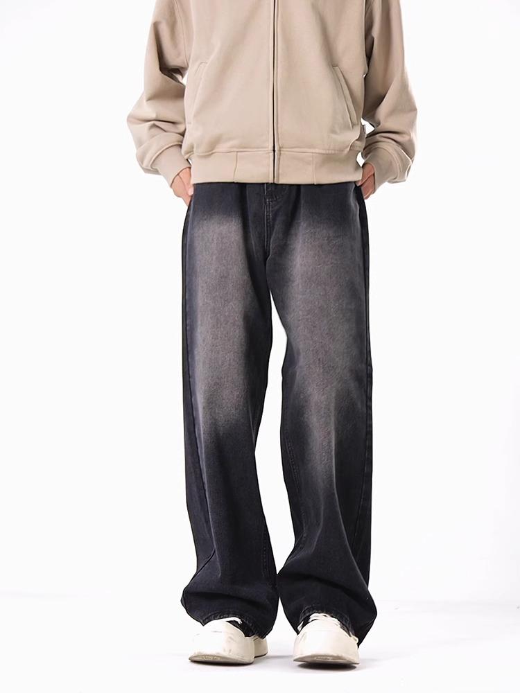 Product Introduction of Celana Jeans Gombrong Pria Model 2025 Korean Style Casual Straight Original Baggy Kulot Jens Denim Cowok Premium scena regular outfit pants fit legged 4