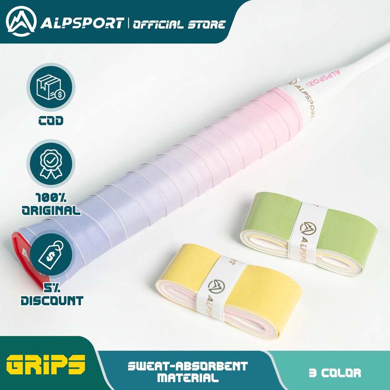 Vợt cầu lông, tay cầm màu Gradient cần câu cá, ALPSPORT, thấm hút mồ hôi, dính mạnh, màu Thông Dụng anh chàng khá trên sân quấn cán vợt