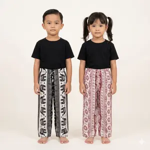 Celana Kulot Anak Motif Gajah Mihu Mihu Usia 3-5 Tahun - Pakaian Anak