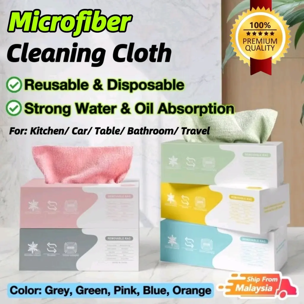 20PCS Kitchen Towel Absorbent Cleaning Cloth Dish cloth Wash Cloth Household Kain Lap
