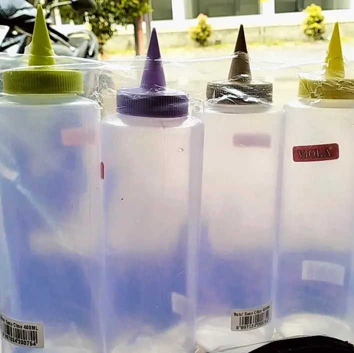 Botol saus/ botol kecap/ botol mayones/ tempat bumbu lancip 0