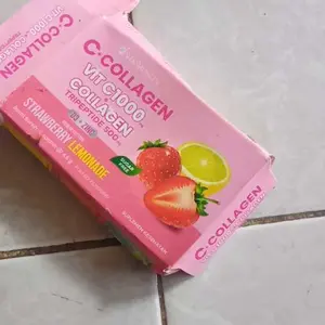 C+Collagen - Minuman Collagen Tripeptide 500mg + Vit C 1000mg untuk Kesehatan Kulit dan Imunitas