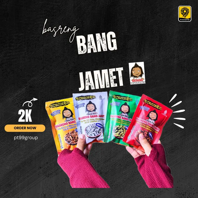 BASRENG STIK BANG JAMET Paket Usaha 1 Pak Isi 12 Pcs Kemasan Pouch Snack Cemilan Sambal Goreng Keripik Pedas Asin Camilan Tapioka Crispy Food 4 Varian Rasa Berkualitas Tinggi 0