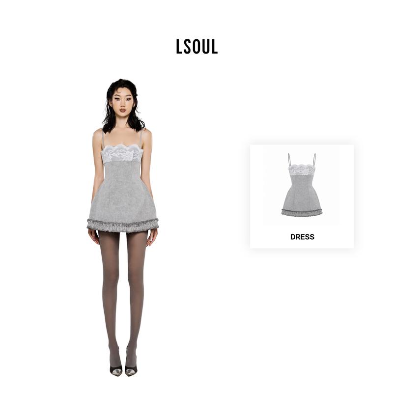 LSOUL - Nelly Dress Váy Cúp Ngực Xòe Nữ Nhẹ Nhàng Thanh Lịch V24031600 Women
