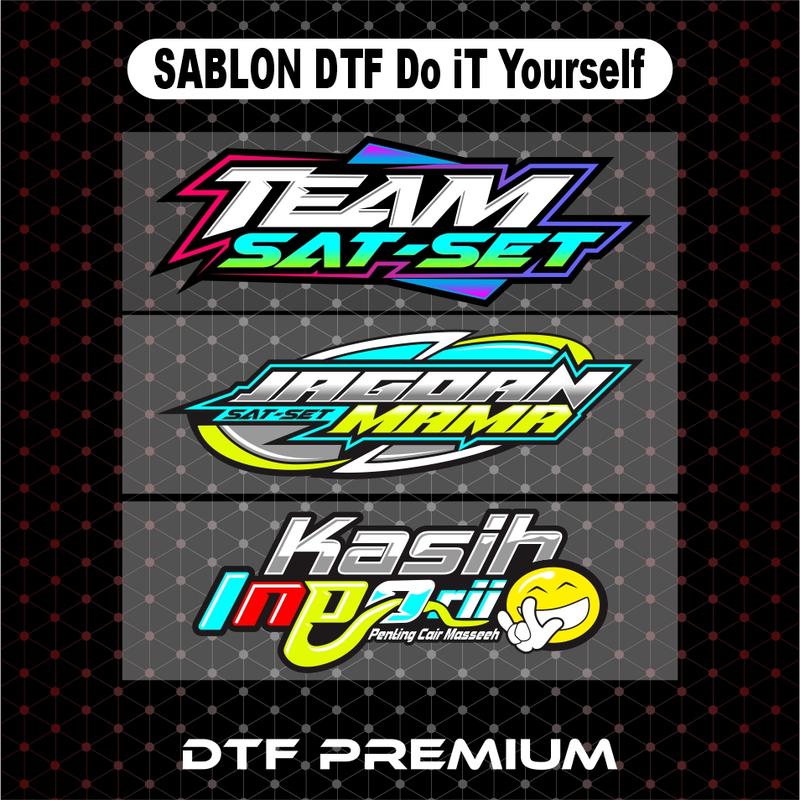 Sablon Setrika DTF Desain Racing Part 02 - Sablon Satuan Custom Desain ...
