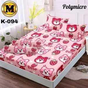 {TERBARU} Sprei Karakter Lotso Uk 180x200 160x200 120x200 Set Sarung Bantal & Guling / Seprei Homemade Motif Anak Anak Kain Katun Adem Halus Tidak Luntur / Seprai Sudut Karet Anti Geser Size King Queen Single Terlaris Termurah Bisa COD