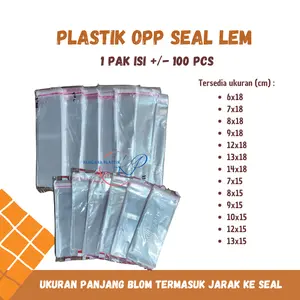 Plastik Opp Seal Sendok Roti Aksesories 6x18 7x18 8x18 9x18 12x18 13x18 14x18 7x15 8x15 9x15 10x15 12x15 13x15