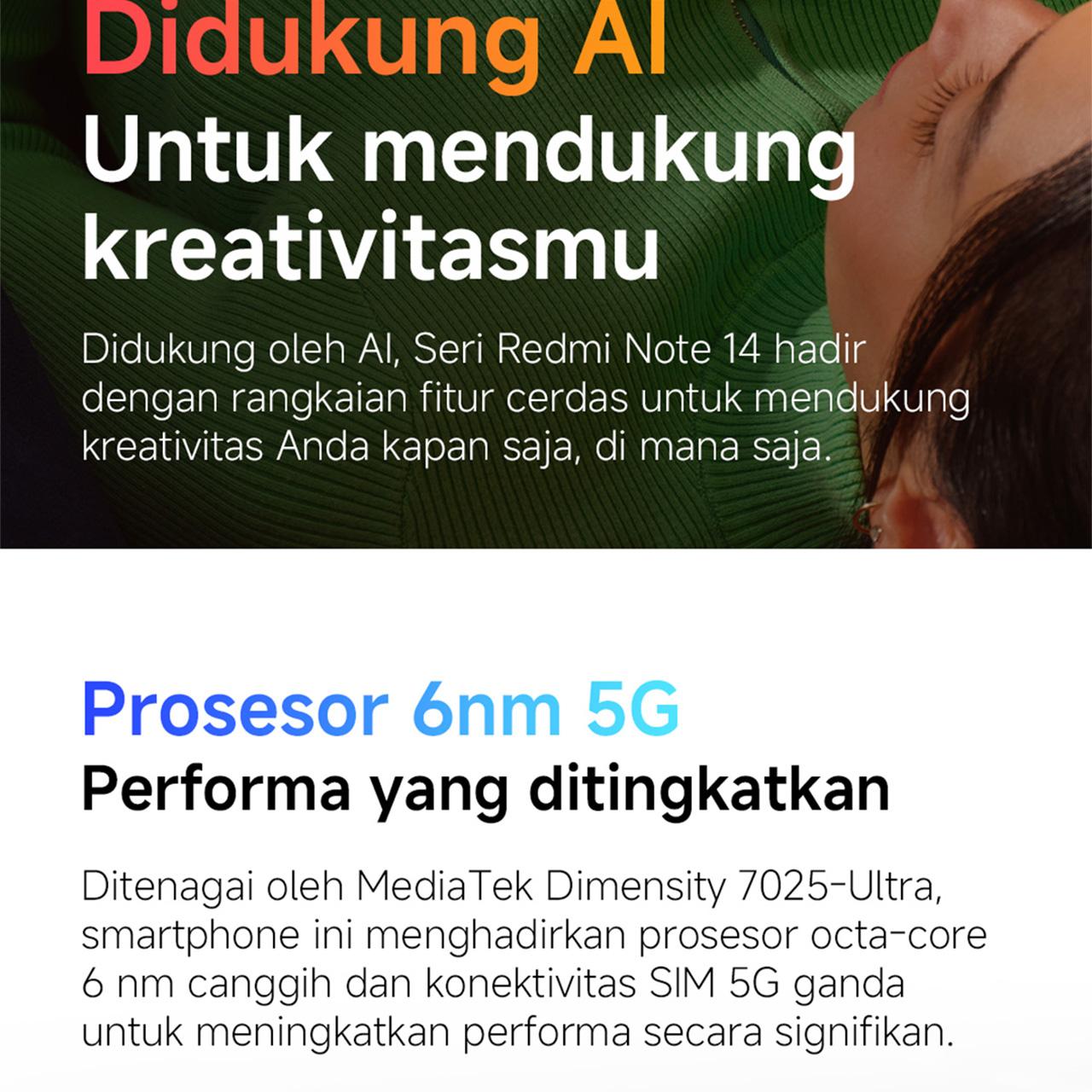 Xiaomi Redmi Note 14 5G | 108MP AI camera system with OIS | MediaTek Dimensity 7025-Ultra | Corning Gorilla Glass 5 | IP64 dust and water-resistant [Official Store]