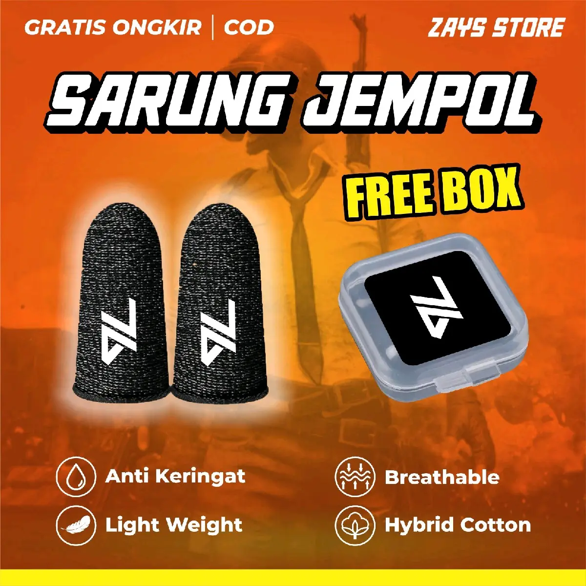 SARUNG JEMPOL GAMING FREE BOX MINI COCOK UNTUK BERMAIN GAME