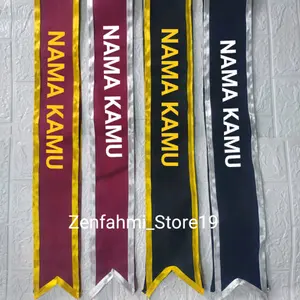 SELEMPANG WISUDA CUSTOM BORDIR NAMA/SELEMPANG ANAK/SELEMPANG DEWASA