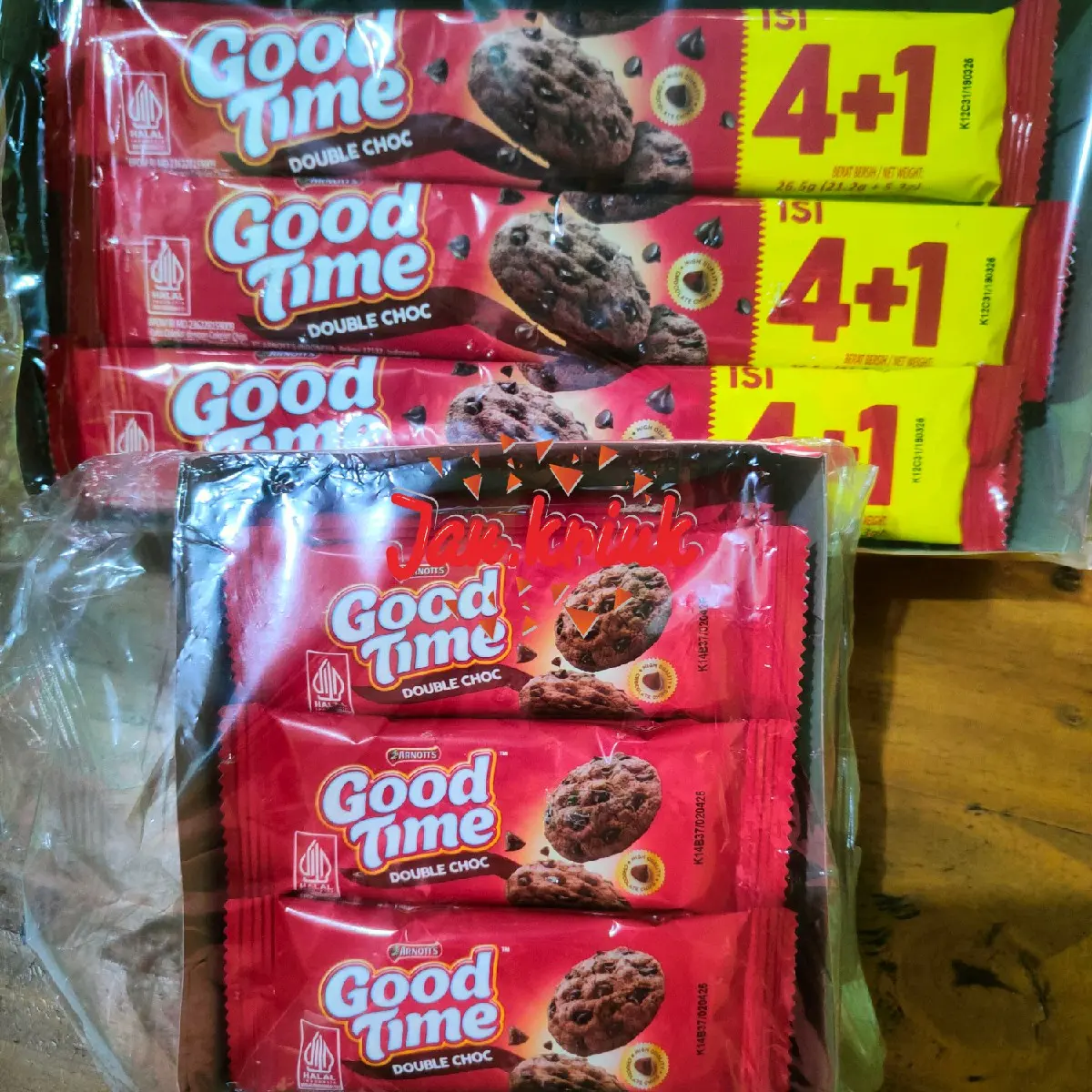Good Time Cookies Double Choc isi 12 pcs @10,6 gram dan @26,5 gram