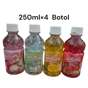 nata de coco drink 250ml×4 botol mix 4 rasa leci/kelapa/stoberi/mangga