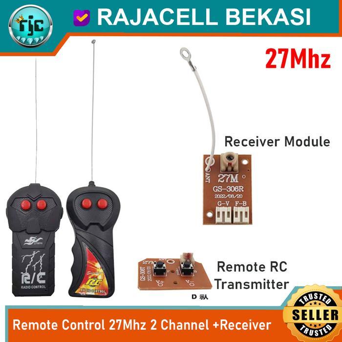 Jual Module PCB Remot Mainan RC Boat Remote Control 27Mhz 2Ch GS-306T ...