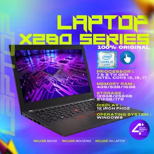 LAPTOP X280 SERIES INTEL CORE I5 GEN 8 RAM 8GB SSD 128 UPTO 512GB BEST GRADE