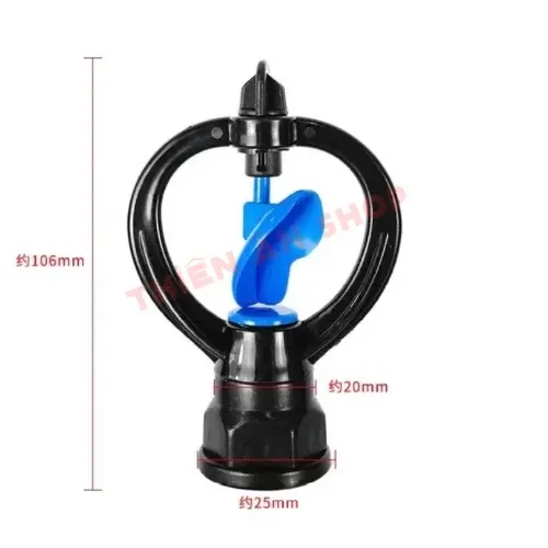 béc tưới cây phun mưa, béc thìa xoay 360 độ 2 ren kết nối 21,27mm nhưa chịu nắng mưa 5 năm FREE SHIP 8