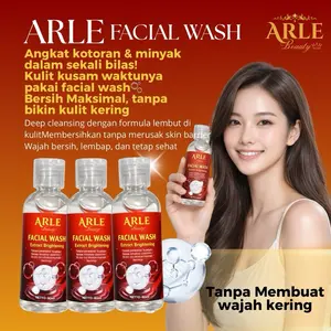 ARLE BEAUTY Facial Wash - Pembersih Wajah dengan Formula Lembut untuk Kulit Bersih dan Lembut Tanpa Membuat Wajah Kering