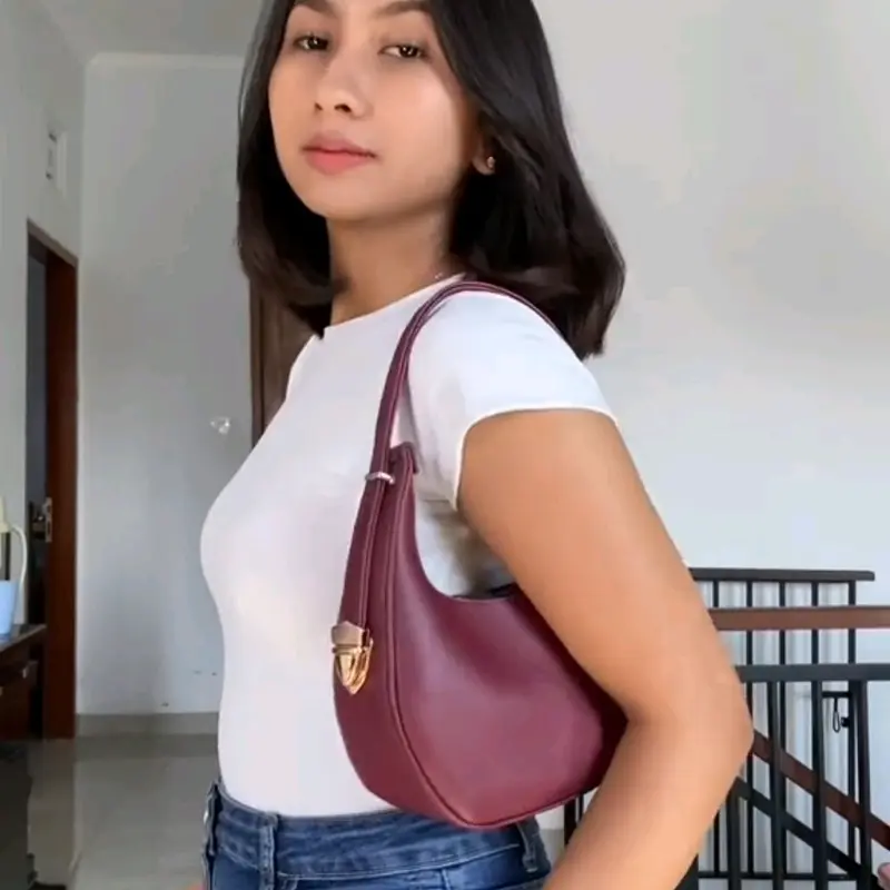 ALINSKA SHOULDERBAG Kulit PU Tas Bahu Wanita Selempang Slingbag Cewek 1