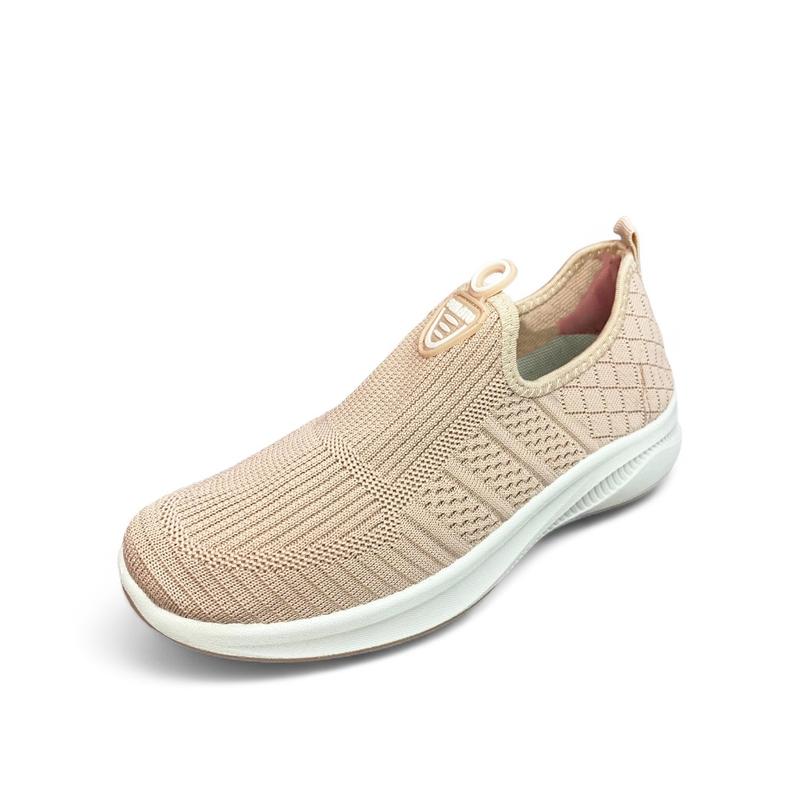 SAILATU sepatu rajut model wedges slip on model terbaru S860 Flat Cewek Shoes Wanita Hitam Kerja 3