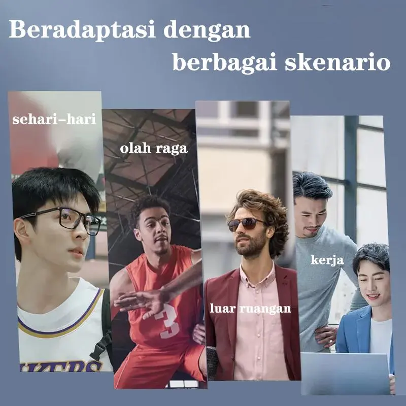 Viendo Kacamata Photocromic Minus nita Cat Eye Frame silinder Bluecromic Anti Blueray Kaca Mata Optik -1.00/-2.00/-3.00/-4.00/-5.00/-6.00 - C1 Si er, Anti Radiasi Blueray(MATA NORMAL SAJA)