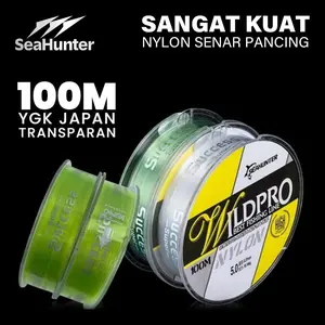 [Acak Warna&ukuran] SeaHunter Tali Pancing Nilon 100m Senar Pancing FISHING PRO Anti Keriting Mudah Tenggelam